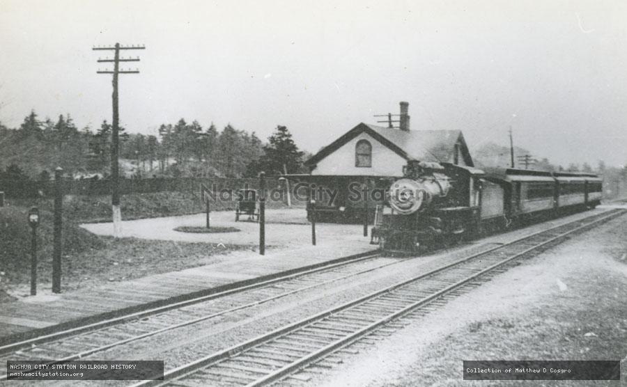 Postcard: New Haven Railroad Station, Sharon, Massachusetts